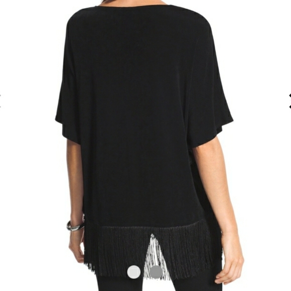 Chico's Traveler Classic Fringe Top Size L/XL NWT - Picture 2 of 8
